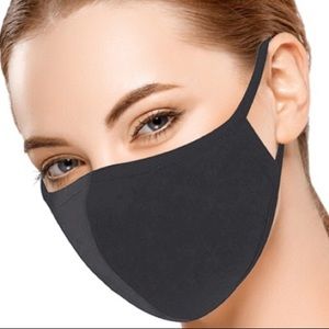 Washable Unisex Black Cotton Mask NWT